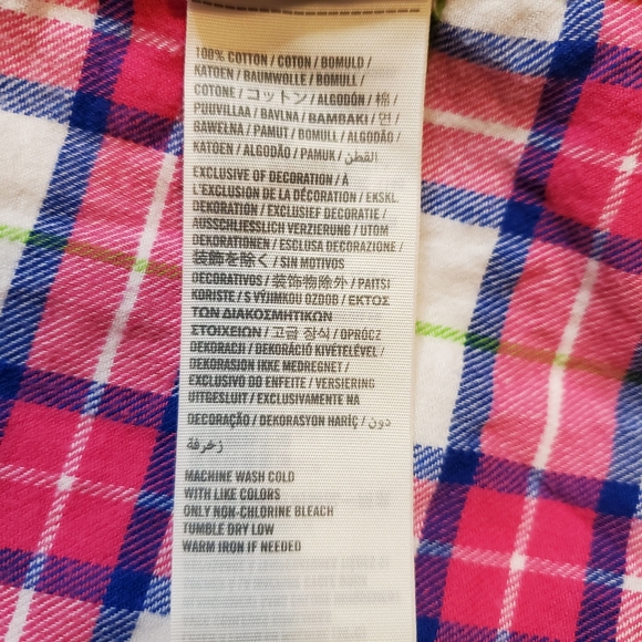 Hollister Pink Plaid Flannery Button-up Top - Picture 6 of 6